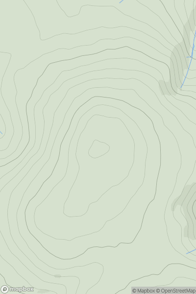 Thumbnail image for Moelfre [South-West Wales] showing contour plot for surrounding peak